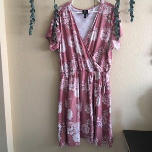 Derek Heart | Floral wrap dress